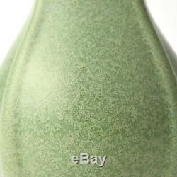 Vintage Arts & Crafts Early Haeger Green Geranium 5 1/2 buttressed vase c1920s