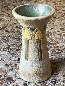 Vintage Arts & Crafts Period Roseville MOSTIQUE Art Pottery Vase