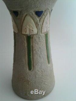 Vintage Arts & Crafts Period Roseville MOSTIQUE Pottery Vase 8 x 4