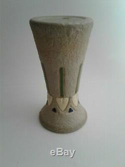 Vintage Arts & Crafts Period Roseville MOSTIQUE Pottery Vase 8 x 4
