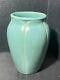 Vintage Arts & Crafts Style Zanesville Stoneware Co. #837 Gloss Aqua Vase