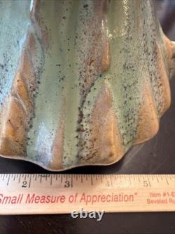 Vintage Arts & Crafts Thulin Belgium Studio Art Pottery Vase Green And Brown