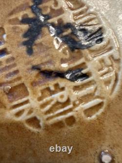 Vintage Arts & Crafts Thulin Belgium Studio Art Pottery Vase Green And Brown