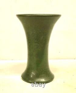 Vintage Arts & Crafts Vase Matte Green