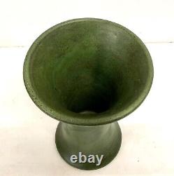 Vintage Arts & Crafts Vase Matte Green