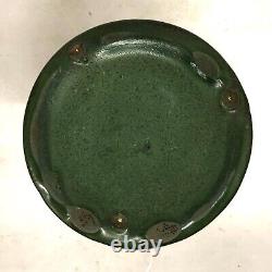 Vintage Arts & Crafts Vase Matte Green