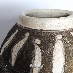 Vintage Collection of 4pcs Raku Fired Art Pottery Artisan Signed Various Sizes