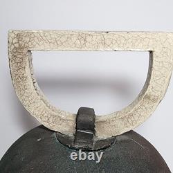 Vintage Collection of 4pcs Raku Fired Art Pottery Artisan Signed Various Sizes