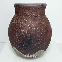 Vintage Collection of 4pcs Raku Fired Art Pottery Artisan Signed Various Sizes