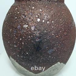 Vintage Collection of 4pcs Raku Fired Art Pottery Artisan Signed Various Sizes