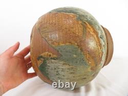 Vintage EUGENE JOHNSON 12 STUDIO ART POTTERY Stoneware PLANTER POT / VASE MCM