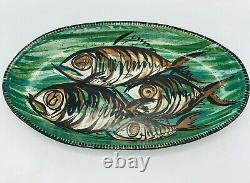 Vintage Early Mid Century Jobi JoBi Larger Platter Casserole Fish Hand Crafted