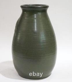 Vintage Ephraim Faience Pottery FIRST BAT VASE Matte Green Arts & Crafts