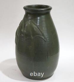 Vintage Ephraim Faience Pottery FIRST BAT VASE Matte Green Arts & Crafts