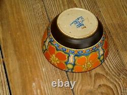 Vintage Hand Painted Arts & Crafts Gouda Art Pottery Vase