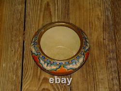 Vintage Hand Painted Arts & Crafts Gouda Art Pottery Vase