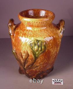 Vintage Houghton Art Deco Pottery Vase Dalton Ohio Arts & Crafts 10.5