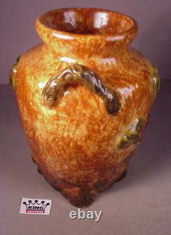 Vintage Houghton Art Deco Pottery Vase Dalton Ohio Arts & Crafts 10.5