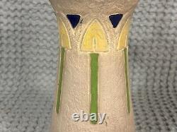 Vintage LG, 15 Tall, Roseville Pottery Arts & Crafts Mostique Arrow Vase 164