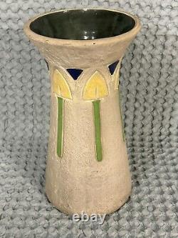 Vintage LG, 15 Tall, Roseville Pottery Arts & Crafts Mostique Arrow Vase 164