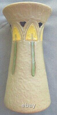 Vintage LG Roseville Pottery Arts & Crafts Mostique Arrow Vase 164-15 Mission