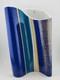 Vintage Large Barbara Brenner Porcelain Vase Blue Spirit For Rosenthal. 10 Inch
