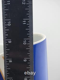 Vintage Large Barbara Brenner Porcelain Vase Blue Spirit for Rosenthal. 10 Inch