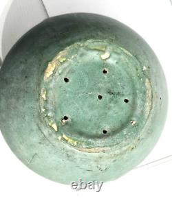 Vintage Large Jardiniere Matte Green 2 Looped Handles Pottery Arts & Crafts 10t