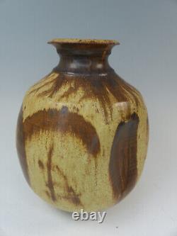 Vintage Large Signed Eric O'Leary Tariki Studio Art Pottery Modernist MCM Vase