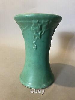 Vintage Matte Green Art Pottery Mission Arts & Crafts Style 8 Vase