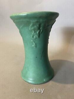 Vintage Matte Green Art Pottery Mission Arts & Crafts Style 8 Vase