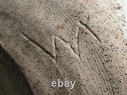 Vintage Mid Century Modern Studio Art Pottery Vase Drip Glaze Signed VAM Ex