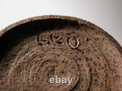 Vintage Mid Century Modern Studio Art Pottery Vase Drip Glaze Stoneware LBO