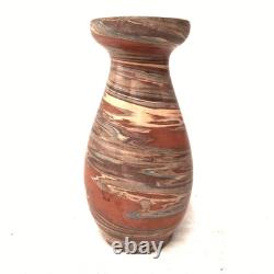 Vintage Niloak Mission Swirl Art Pottery Vase Marbled Clay Arts & Crafts
