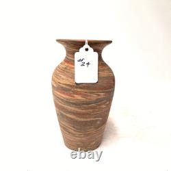Vintage Niloak Mission Swirl Art Pottery Vase Marbled Clay Arts & Crafts