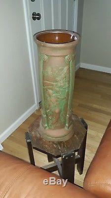 Vintage Peters and Reed Moss Aztec Arts and Crafts Pottery Vase