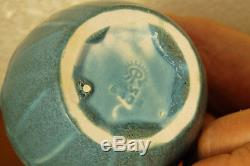 Vintage Rookwood Pottery Arts & Crafts Cabinet Vase XLVI 1946 #6432 Dusty Blue