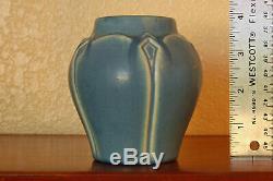 Vintage Rookwood Pottery Arts & Crafts Cabinet Vase XXIV 1924 #2089 Matte Blue