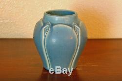 Vintage Rookwood Pottery Arts & Crafts Cabinet Vase XXIV 1924 #2089 Matte Blue