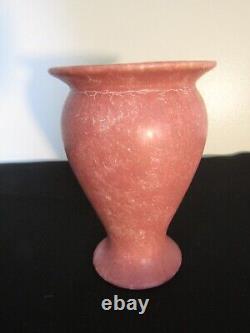 Vintage Roseville Carnelian Pottery Vase