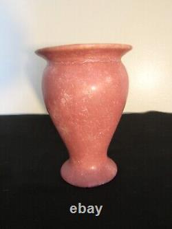 Vintage Roseville Carnelian Pottery Vase