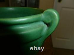 Vintage Roseville Matt Green pattern Flower pot 548 USA Arts & Crafts