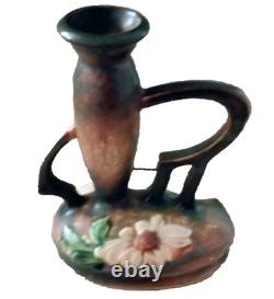 Vintage Roseville Pottery Dahlrose Bud Vase #77-7