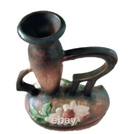 Vintage Roseville Pottery Dahlrose Bud Vase #77-7