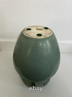 Vintage Royal Haeger Arts & Crafts Mission Revival Matte Green Vase 12