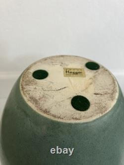 Vintage Royal Haeger Arts & Crafts Mission Revival Matte Green Vase 12