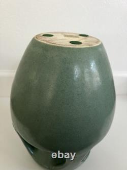 Vintage Royal Haeger Arts & Crafts Mission Revival Matte Green Vase 12