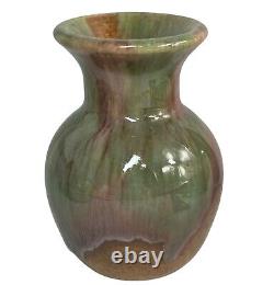 Vintage San Jose Mission Small Vase Drip Glaze 1920s-50s Arts & Crafts Vase TX