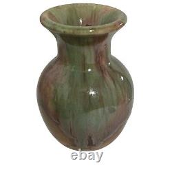 Vintage San Jose Mission Small Vase Drip Glaze 1920s-50s Arts & Crafts Vase TX