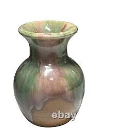 Vintage San Jose Mission Small Vase Drip Glaze 1920s-50s Arts & Crafts Vase TX